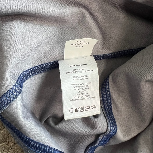 Rhone Mens Windbreaker Tech Terry Full Zip Jacket Tasman Blue Size Medium - Picture 8 of 9